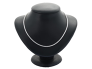 Jewellery - RIVIERE NECKLACE, 18K white gold - View 2