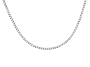 Jewellery - RIVIERE NECKLACE, 18K white gold - View 1