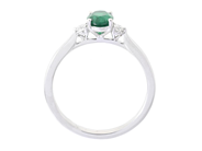 Jewellery - THREE STONE RING, 18K white gold - View 2
