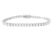 Jewellery - TENNIS BRACELET, 18K white gold - View 1