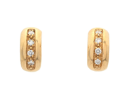 Jewellery - EARRINGS, 18K gold with brilliant cut diamonds 0,10 ctw - View 1