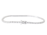 Jewellery - TENNIS BRACELET, 18K white gold - View 2