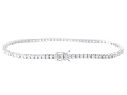 Jewellery - TENNIS BRACELET, 18K white gold - View 2