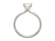 Jewellery - SOLITAIRE RING, platinum - View 2