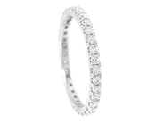Jewellery - FULL ETERNITY RING, 18K white gold - View 1
