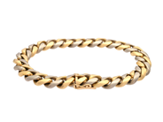 Jewellery - BRACELET. 18K gold/white gold, "curb" - View 2
