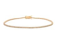 Jewellery - TENNIS BRACELET, 18K rose gold - View 1