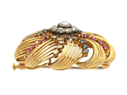 Jewellery - BROOCH, 18K gold/silver - View 2