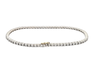 Jewellery - TENNIS BRACELET, 18K white gold - View 2