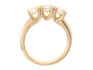 Jewellery - THREE STONE RING, 18K gold - View 2