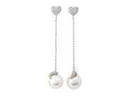 Jewellery - PEARL EARRINGS, hearts - View 1