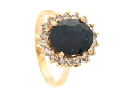 Jewellery - CLUSTER RING, 18K gold - View 1