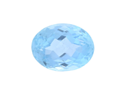Gemstones - AQUAMARINE, oval-cut - View 1