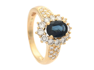 Jewellery - CLUSTER RING, 18K gold - View 1