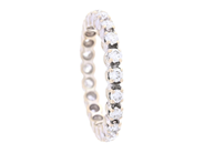 Jewellery - FULL ETERNITY RING, 18K white gold - View 1