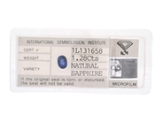 Gemstones - SAPPHIRE, blue oval-cut 1,28 ct - View 1