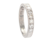 Jewellery - ETERNITY RING, 18K white gold - View 1