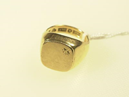 Pawnitems, 1 signet-ring, stl: 16 3/4, in auction: Pawn – Wednesday 26 January 2005