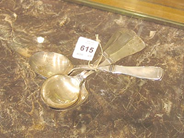 Pawnitems, 6 dessert-spoons in silver, modell Uppsala, in auction: Pawn – Wednesday 29 June 2005