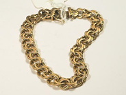 Pawnitems, 1 bracelet Bismarck approx 19,5cm, 18K. weight 24,4g, in auction: Pawn – Wednesday 26 October 2005