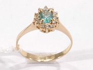 Pawnitems, 1 ring with dia 12x0,01ct, stl:16 1/2, in auction: Pawn – Wednesday 26 October 2005