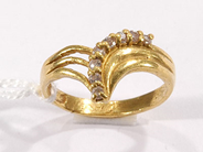 Pawnitems, 1 ring with white stones, stl:15 3/4, in auction: Pawn – Wednesday 26 October 2005