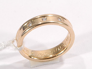Pawnitems, 1 ring (graverad) with dia approx 3x0,02ct, stl:15, in auction: Pawn – Wednesday 26 October 2005