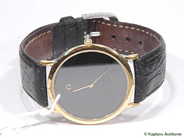 Pawnitems, Men´s wristwatch, Omega de ville goldplated quartz (needs new battery) leatherstrap, in auction: Pawn – Monday 5 December 2005