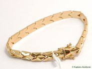 Pawnitems, Bracelet, mönstrat 18K 18,5cm 12,9g, in auction: Pawn – Tuesday 21 February 2006