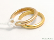 Pawnitems, Rings, 2 Plain rings 18 & 23K SIZE   17 3/4, in auction: Pawn – Tuesday 21 February 2006
