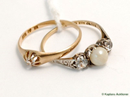 Pawnitems, Rings, 2 rings with stones, in auction: Pawn – Tuesday 21 February 2006