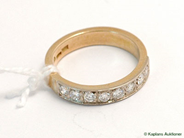 Pawnitems, Eternityring, with diamonds 8 x approx 0,05ct /st, in auction: Pawn – Tuesday 21 February 2006