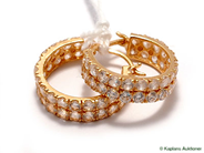 Pawnitems, Earrings, Pair Earrings with stones 18K 5,9g, in auction: Pawn – Tuesday 28 March 2006