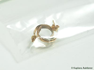 Pawnitems, 1 pair earrings 18K. weight 0,9g, in auction: Pawn – Thursday 13 April 2006