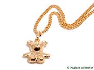 Pawnitems, Necklace, 18K "curb" 50cm with Pendant 18K, in auction: Pawn – Tuesday 30 May 2006