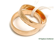 Pawnitems, Plain Rings, 2st 18K with engraving, in auction: Pawn – Tuesday 30 May 2006