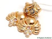 Pawnitems, Earrings, 1 pair 18K with stones, in auction: Pawn – Tuesday 30 May 2006