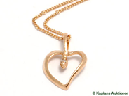 Pawnitems, Necklace, 18K "curb" 42cm with Pendant 18K, in auction: Pawn – Tuesday 30 May 2006