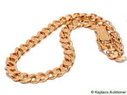 Pawnitems, Bracelet, 18K "curb" slitet 21cm 17g, in auction: Pawn – Tuesday 30 May 2006