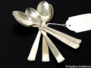 Pawnitems, Coffeespoons, 5 pcs of Rosenholm 12cm Silver, in auction: Pawn – Tuesday 30 May 2006