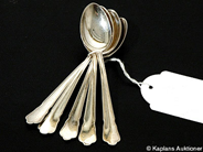 Pawnitems, Small coffee-spoons, 5 pcs of Chippendale 106mm silver, in auction: Pawn – Tuesday 30 May 2006