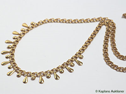 Pawnitems, 1 necklace Bismarck with droppar, approx 44cm, in auction: Pawn – Thursday 1 June 2006