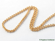 Pawnitems, Necklace, "loop-in-loop-link" 42cm 18K 10,7g, in auction: Pawn – Tuesday 13 June 2006