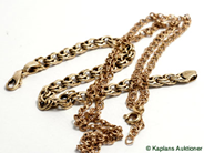 Pawnitems, various gold 14K. weight 21,8g, in auction: Pawn – Thursday 29 June 2006