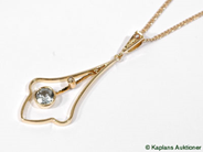Pawnitems, Necklace, 18K "curb" 38cm with Pendant 18K , in auction: Pawn – Tuesday 25 July 2006