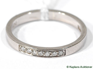 Pawnitems, Eternityring, 18K white gold SIZE 16 with small diamonds, in auction: Pawn – Tuesday 25 July 2006