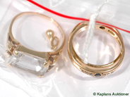 Pawnitems, Lot of Gold, 18K  2 Stenringar, in auction: Pawn – Tuesday 25 July 2006