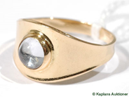 Pawnitems, Stenring, 18K SIZE 15 1/2 with light blue stone, in auction: Pawn – Tuesday 25 July 2006