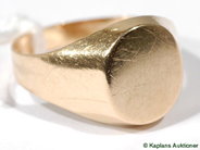 Pawnitems, Signet-ring, 18K SIZE 18, in auction: Pawn – Tuesday 25 July 2006
