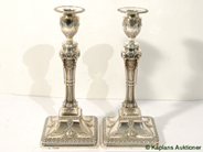Pawnitems, 1 Pair Candlesticks Silver London 1891, height approx 30 cm , in auction: Pawn – Tuesday 25 July 2006